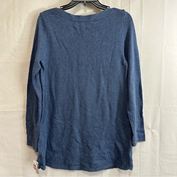 Karen Scott Womens Curved Hem Boat
Neck Lightweight Knit Sweater Small Blue - Picture 6 of 6